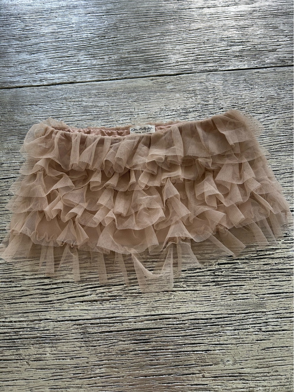Miss Selfridge Blush Ruffle Crop Top